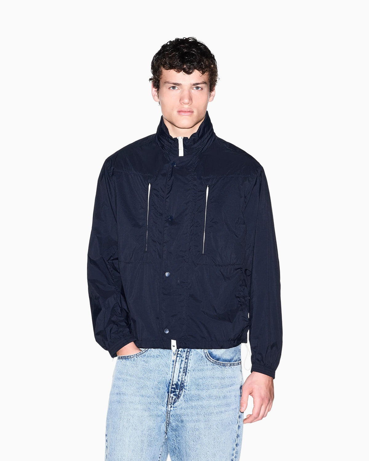 Ultralight Nylon Blouson with Technical Details