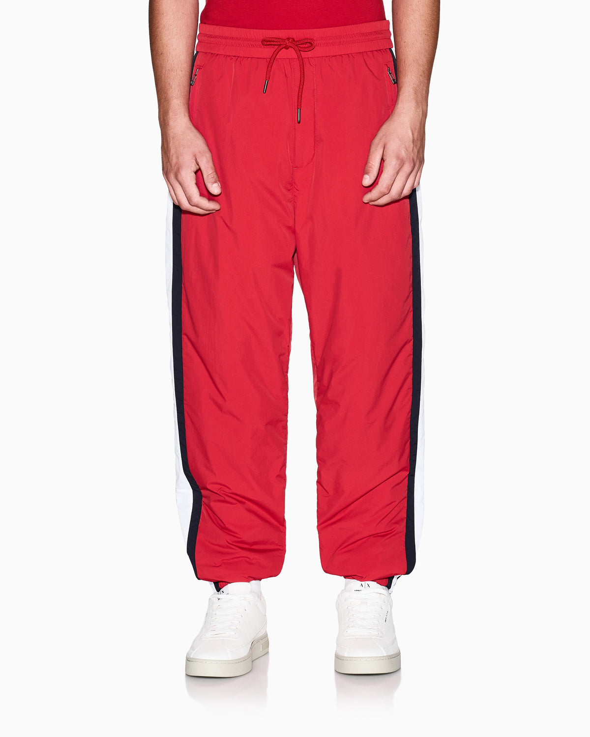 Trousers with side stripes