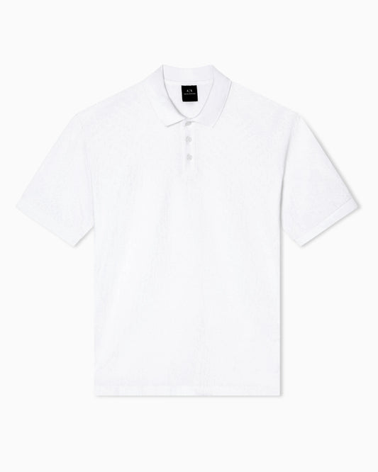 Regular fit polo shirt with allover logo