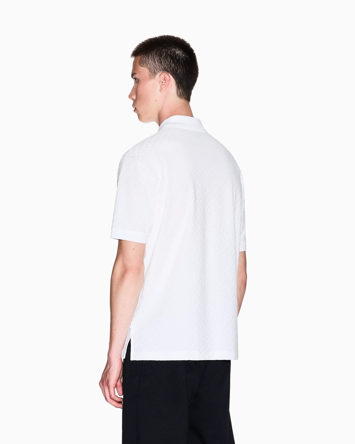 Regular fit polo shirt with allover logo