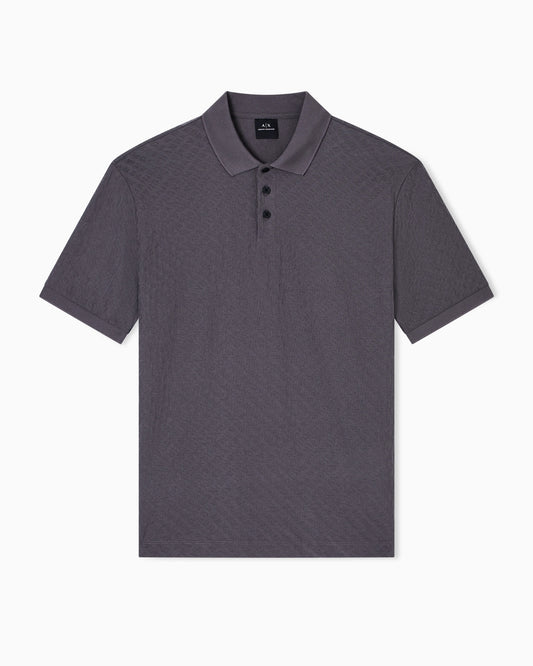 Regular fit polo shirt with allover logo