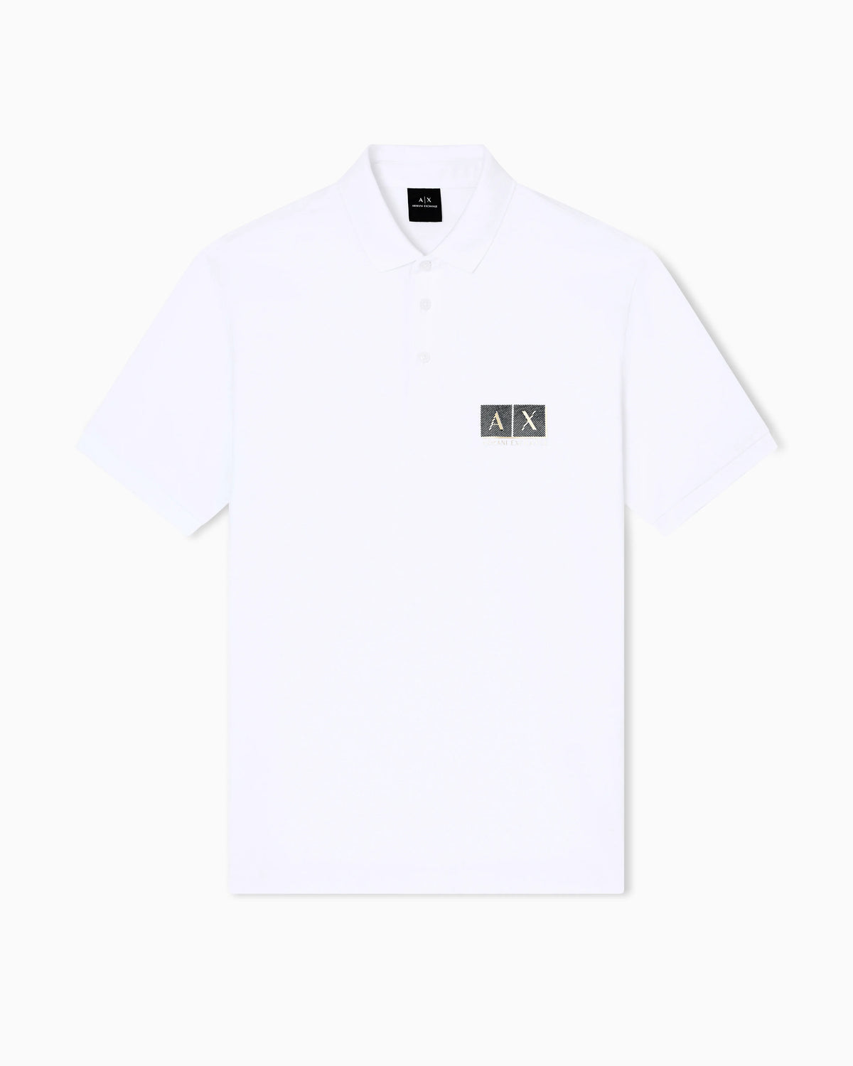 Regular fit cotton polo shirt with gold details
