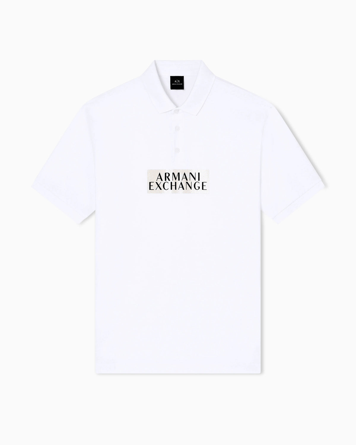 Regular fit cotton polo shirt with gold details
