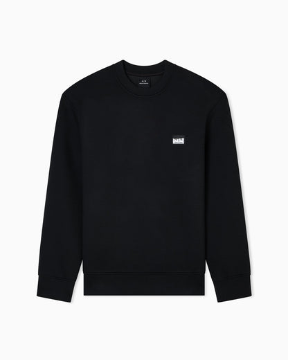 Crewneck sweatshirt with patch