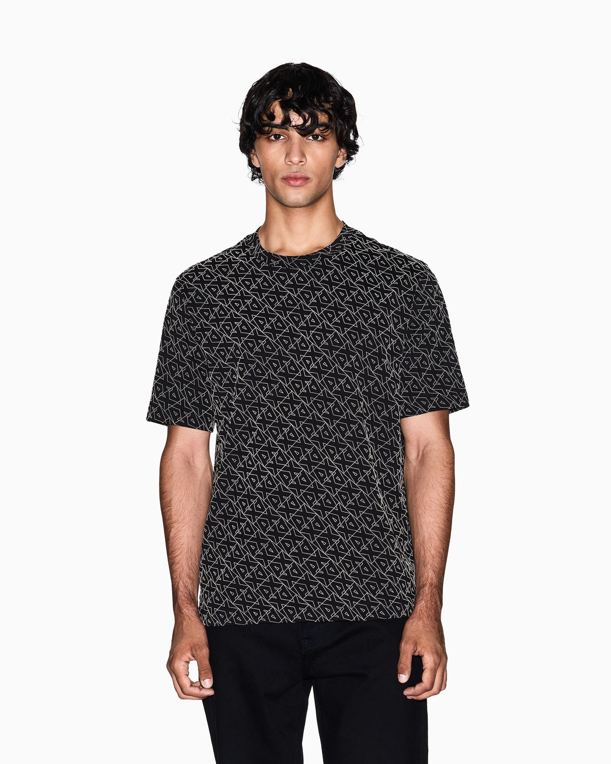 Regular fit t-shirt with allover logo