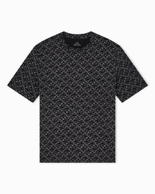 Regular fit t-shirt with allover logo
