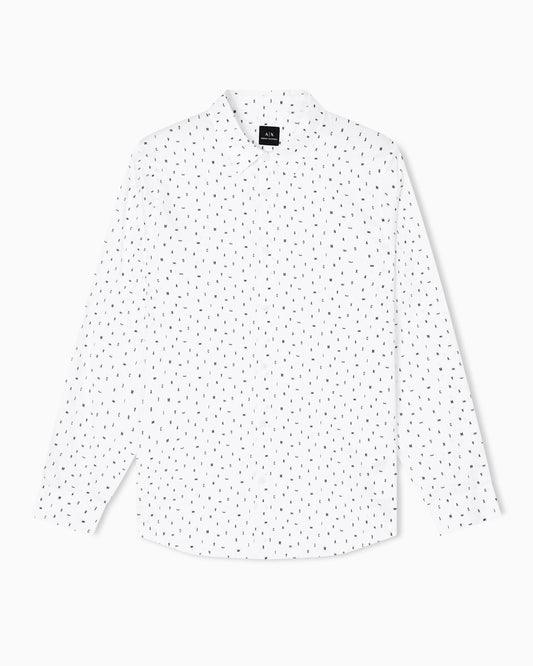 Regular fit shirt with lettering logo