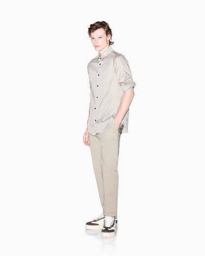 Regular fit shirt with lettering logo