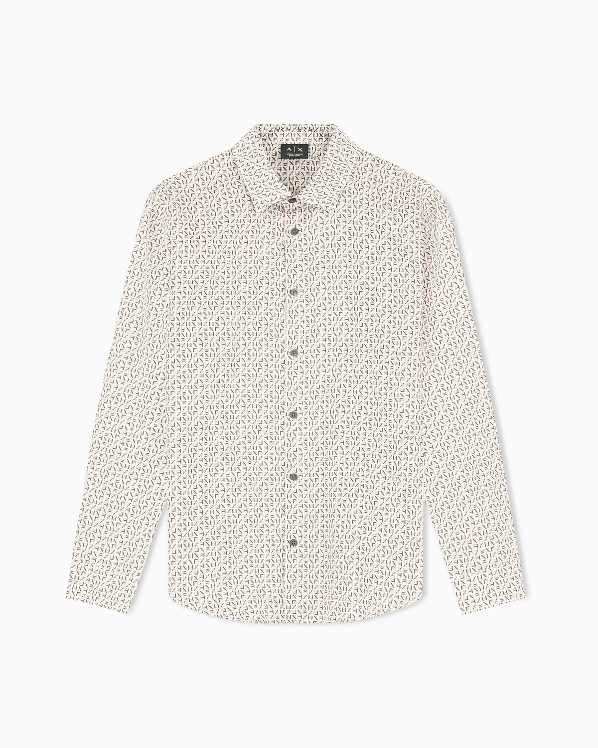 Regular fit shirt with lettering logo