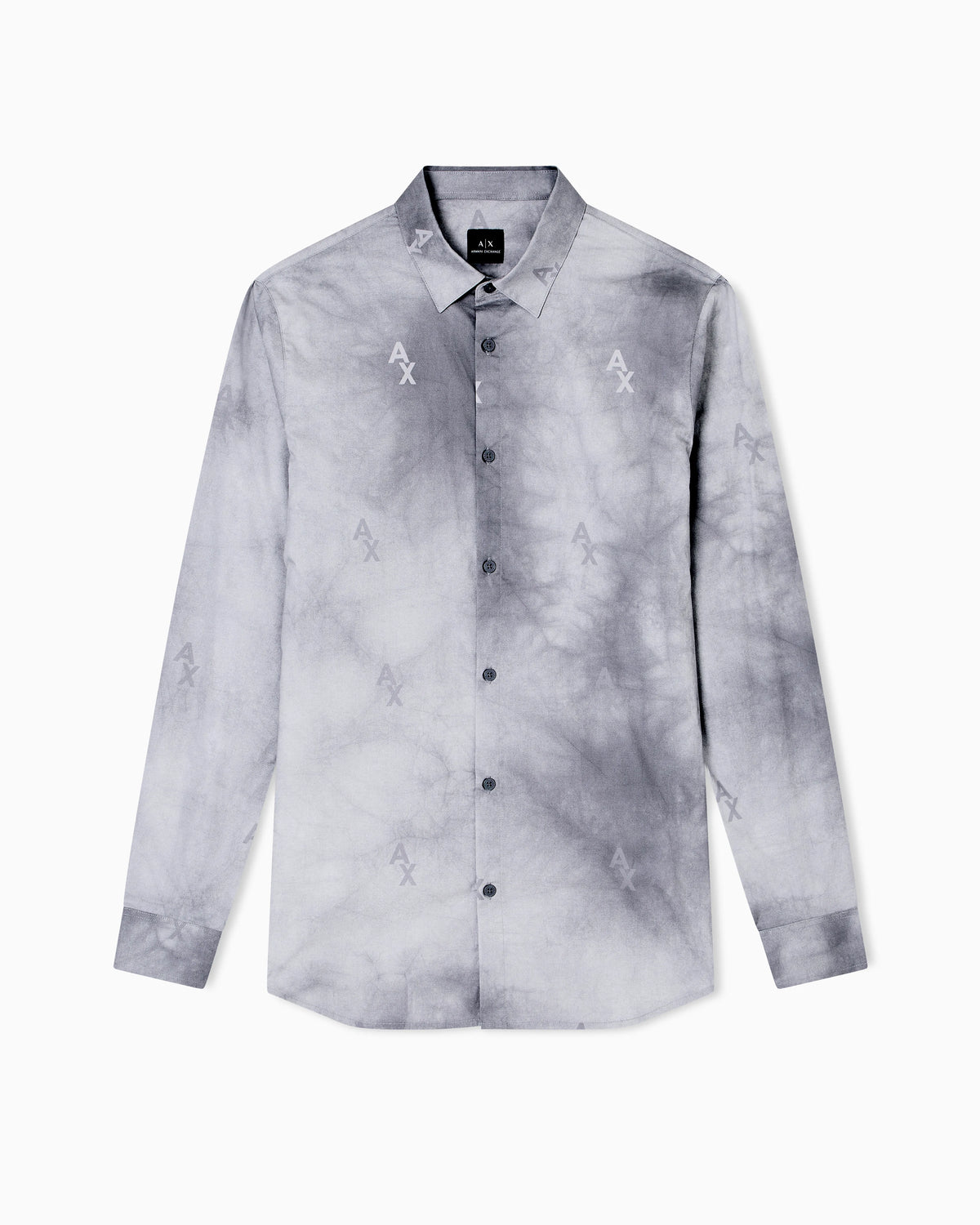 Slim fit shirt with shaded print