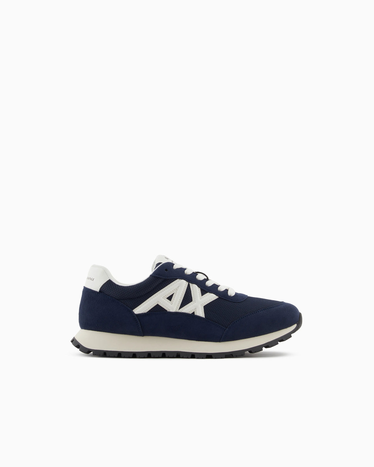 Sneakers in mesh and microsuede