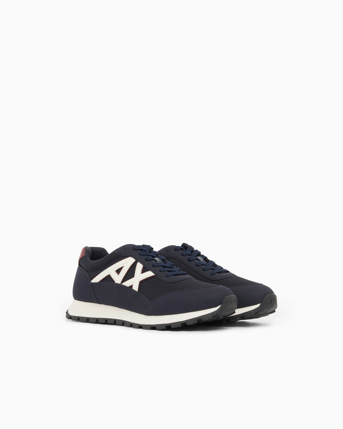 Sneakers in mesh and microsuede