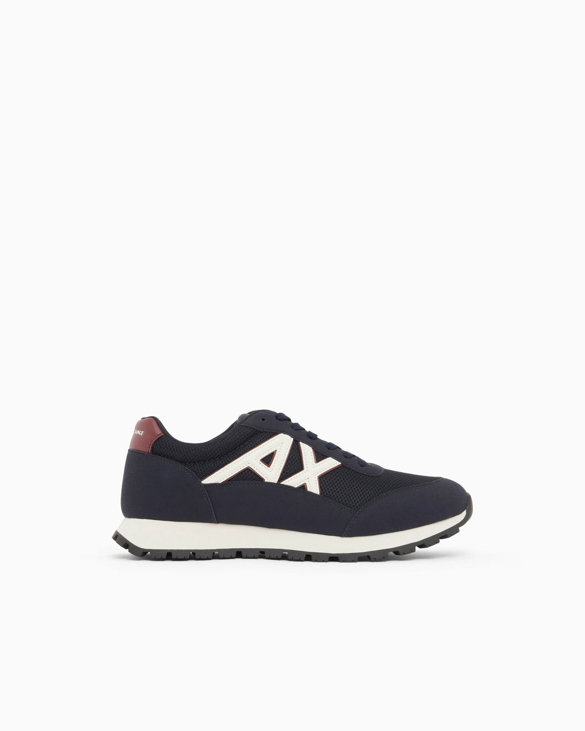 Sneakers in mesh and microsuede
