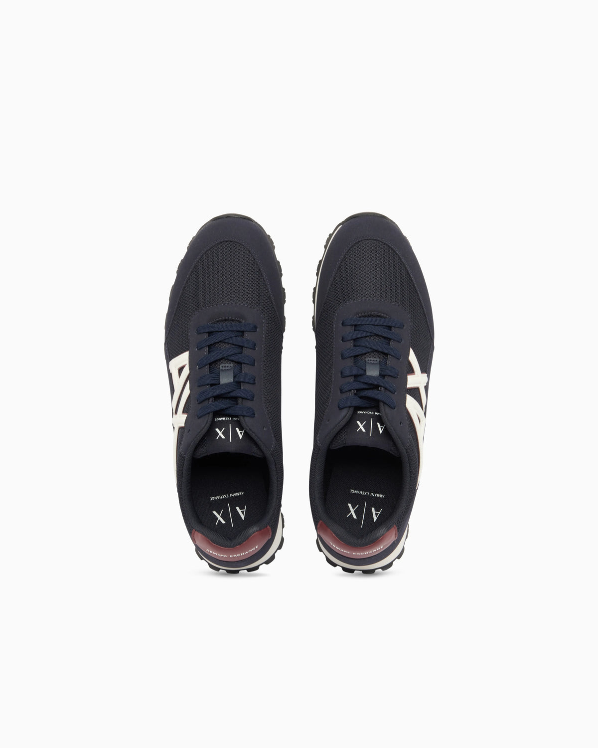 Sneakers in mesh and microsuede
