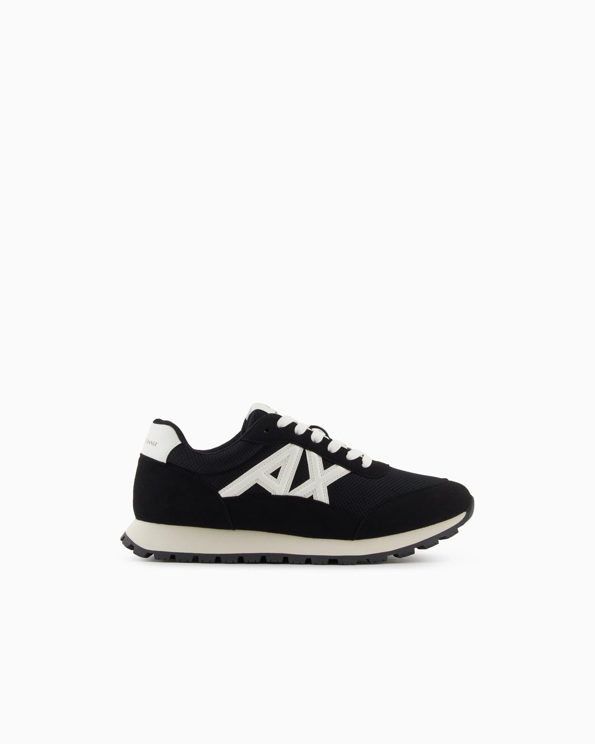 Sneakers in mesh and microsuede