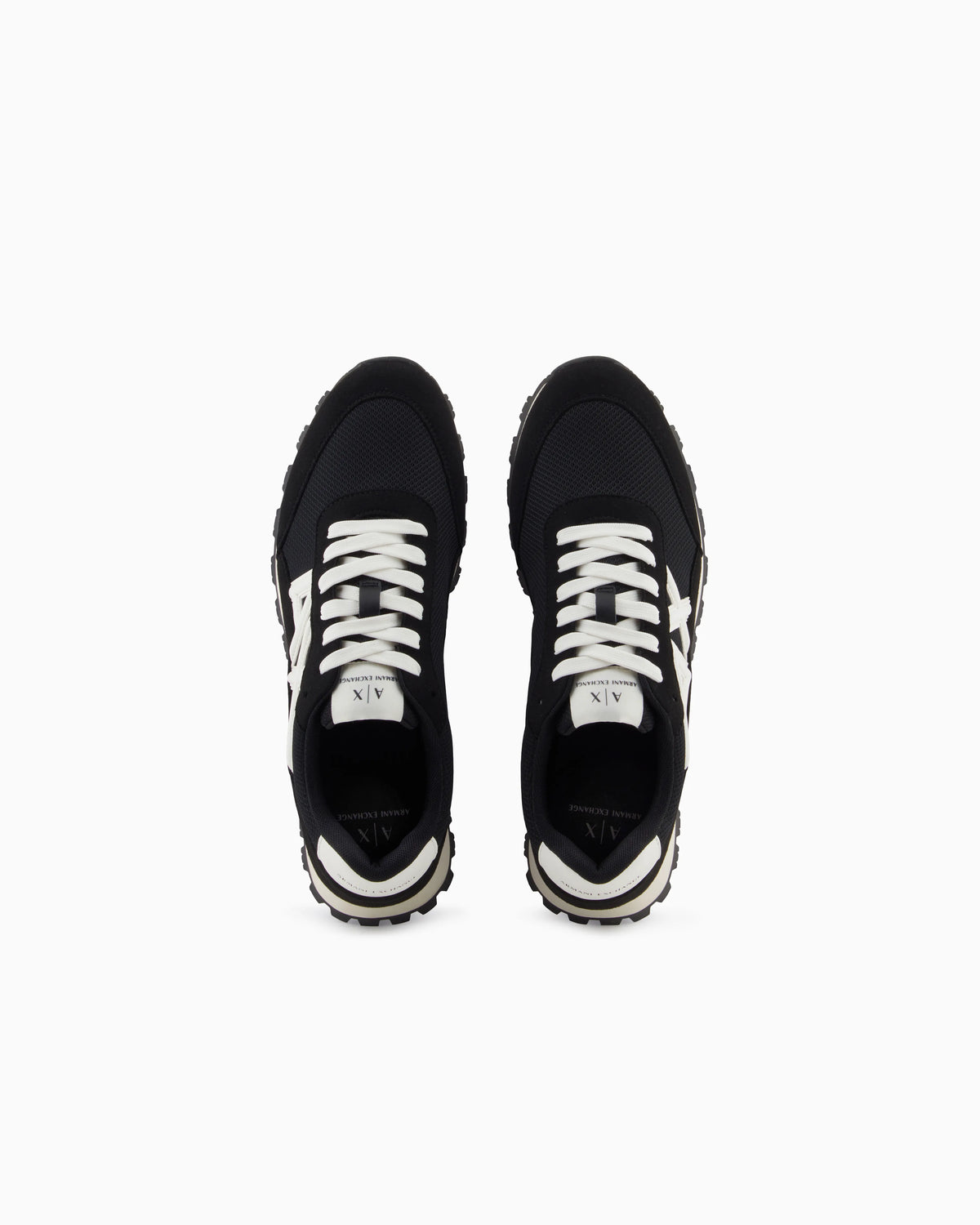 Sneakers in mesh and microsuede