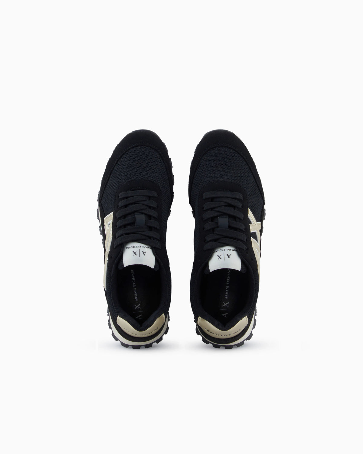 Sneakers in mesh and microsuede