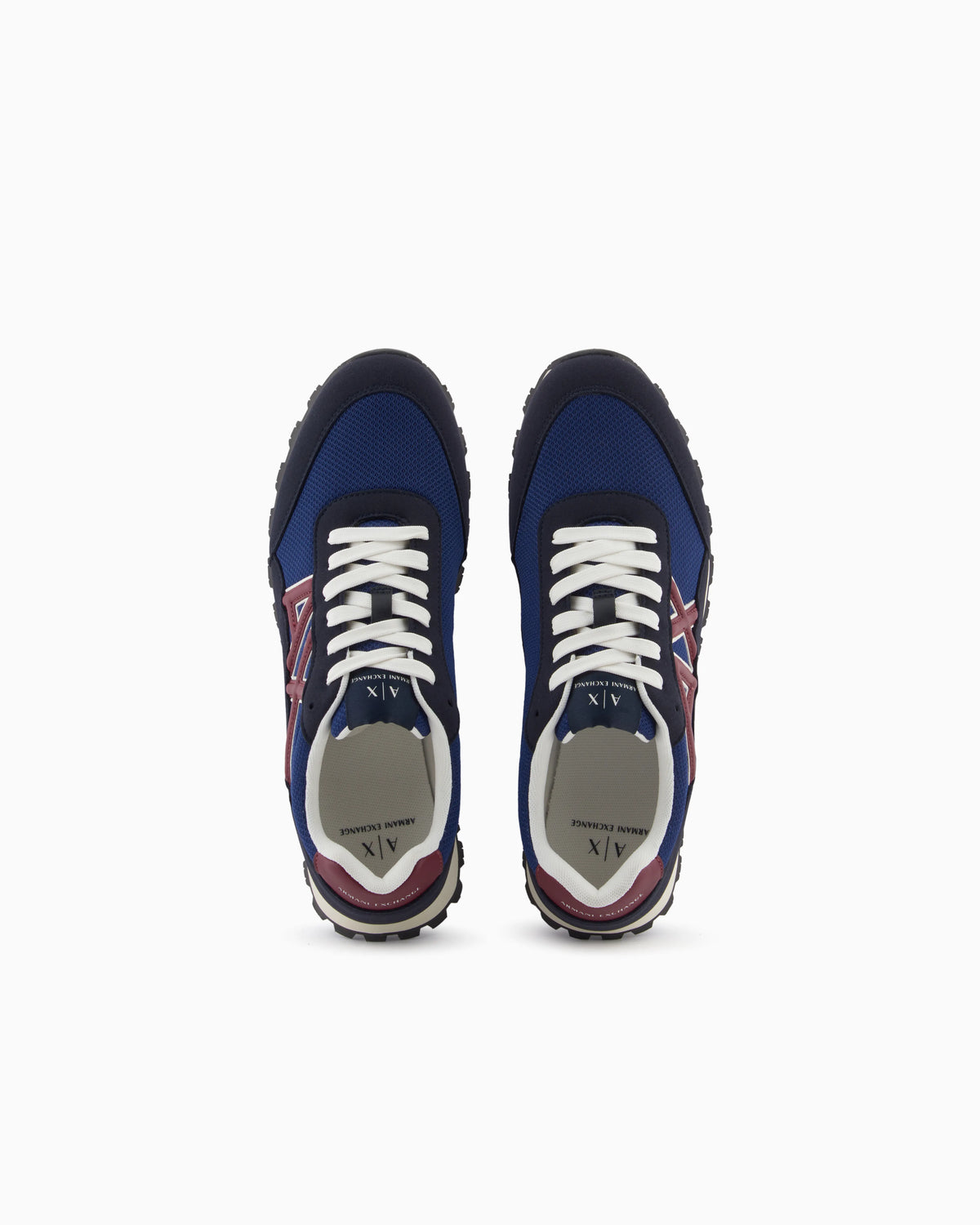 Sneakers in mesh and microsuede