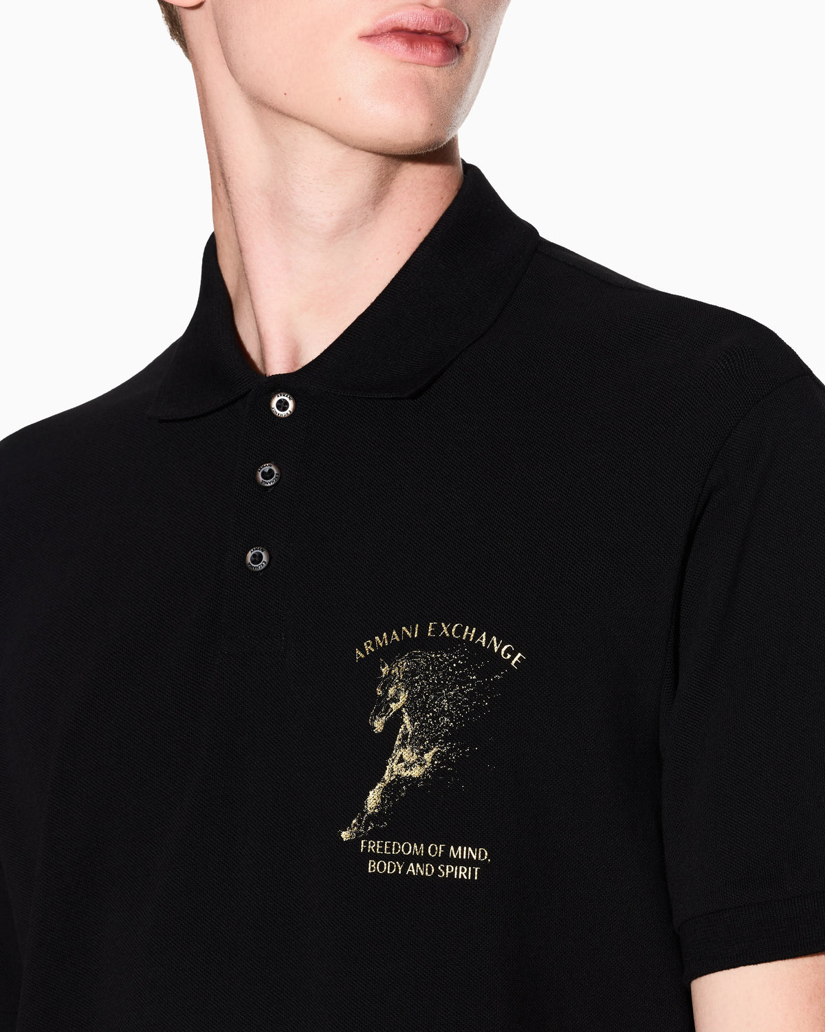 Classic Cotton Pique Polo with horse