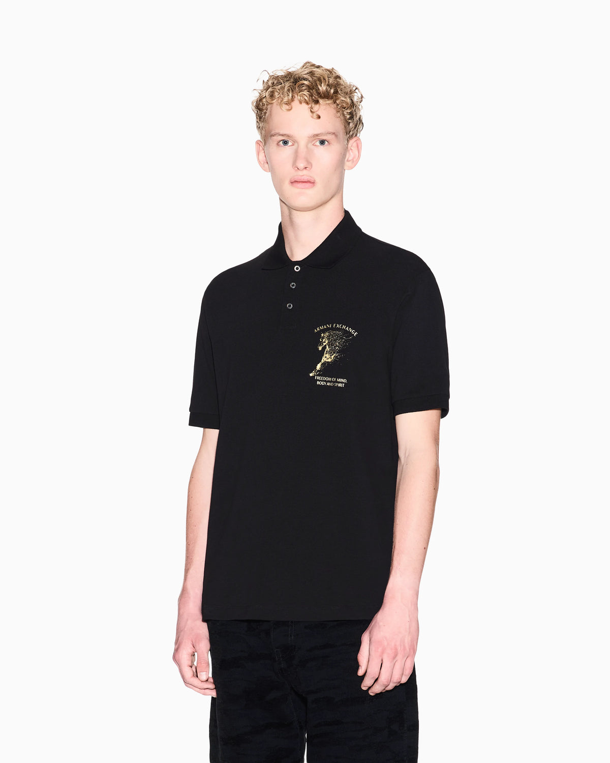 Classic Cotton Pique Polo with horse
