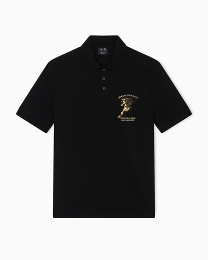 Classic Cotton Pique Polo with horse