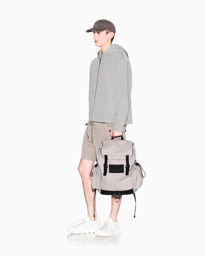 Zip-Up sweatshirt with allover logo print