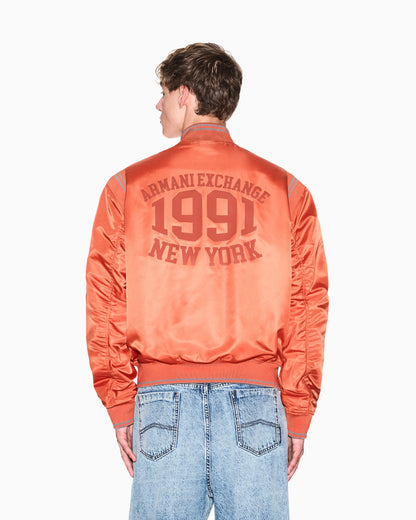 Satin Bomber Blouson