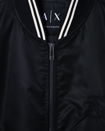 Satin Bomber Blouson