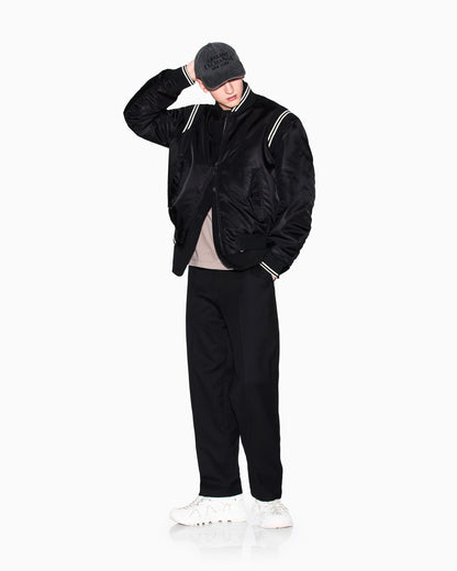 Satin Bomber Blouson
