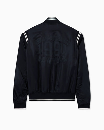 Satin Bomber Blouson