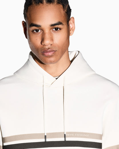 Structured Hoodie in Technical Stretch Cotton