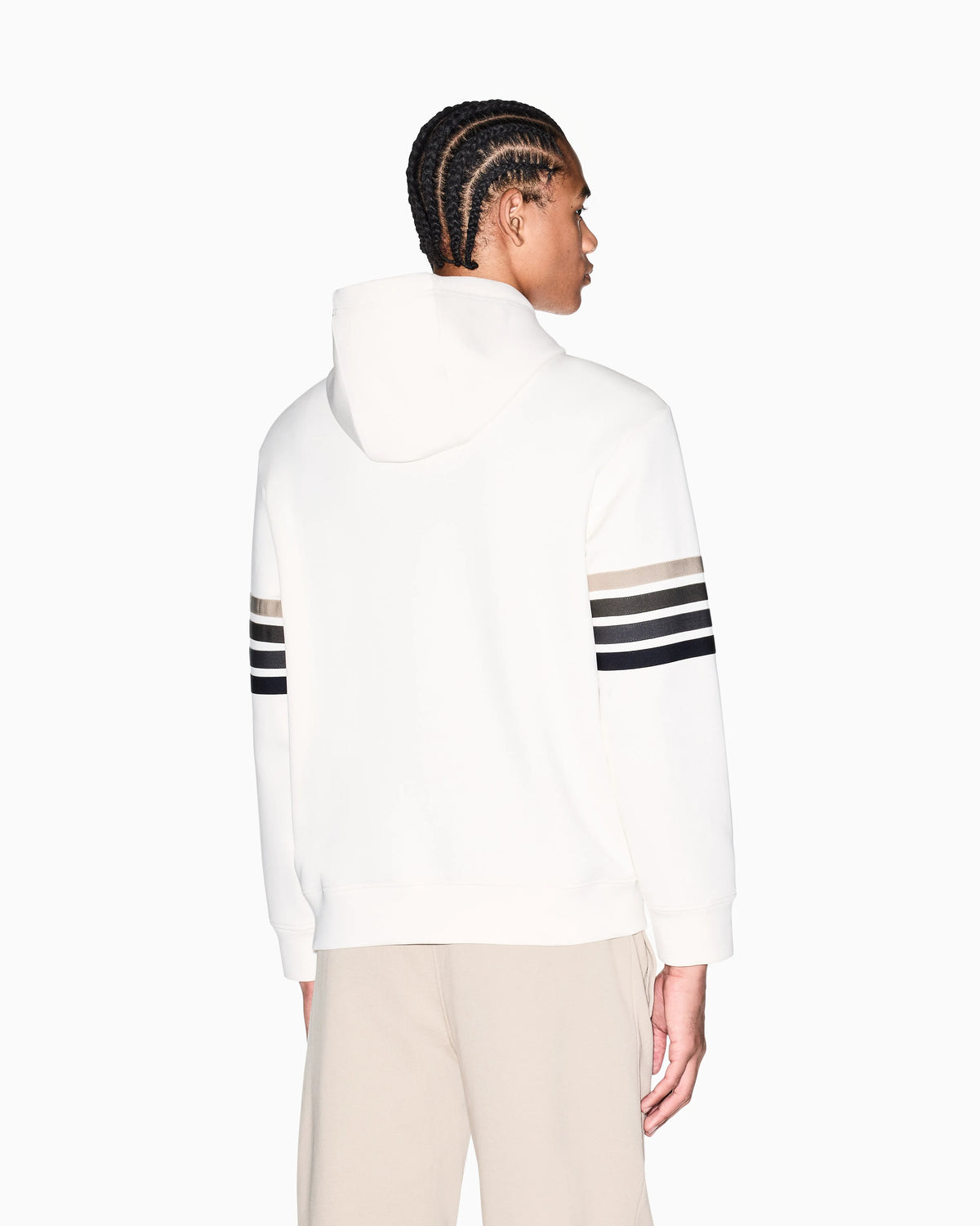 Structured Hoodie in Technical Stretch Cotton