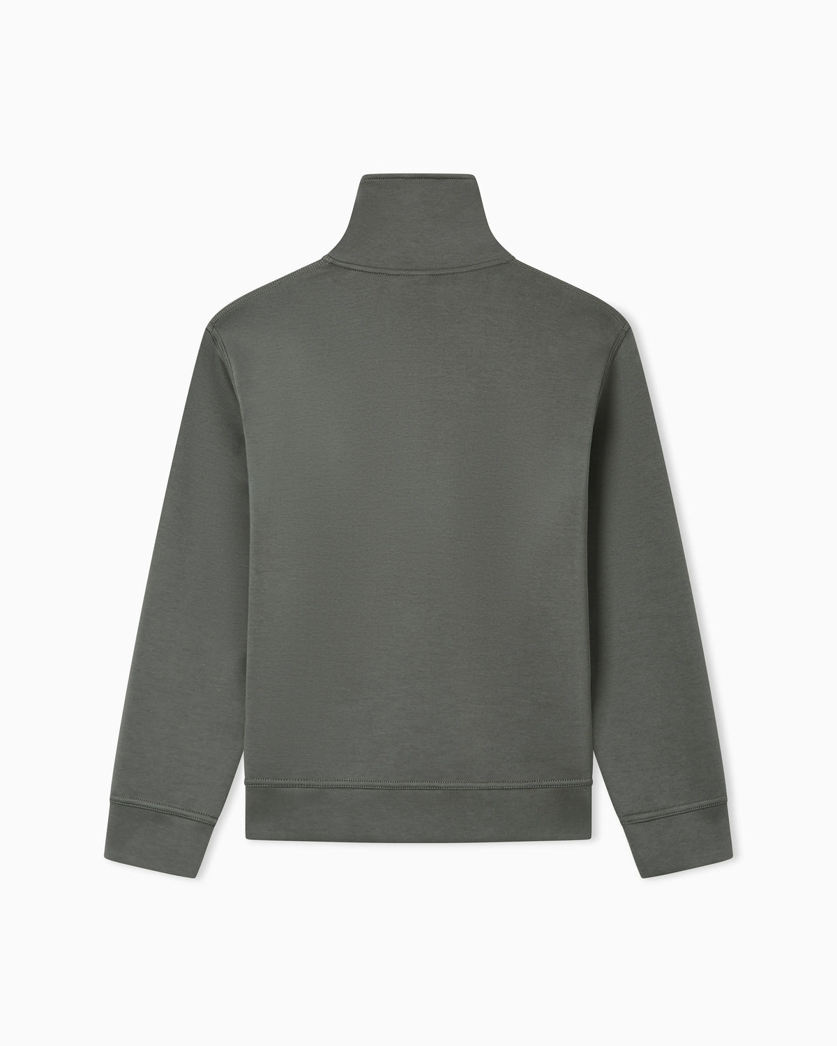 Crewneck sweatshirt in bonded stretch cotton