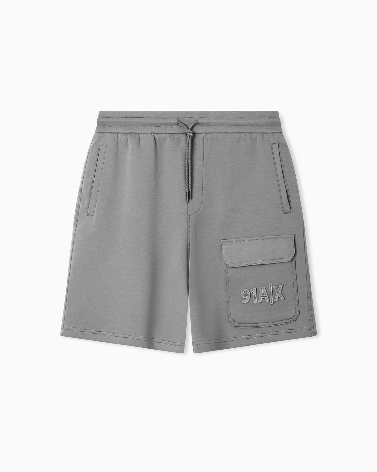 Bermuda shorts with fleece logo and pocket
