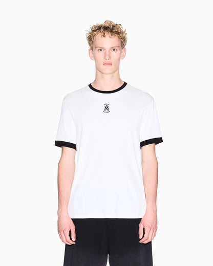 Slim-fit T-shirt in ribbed cotton