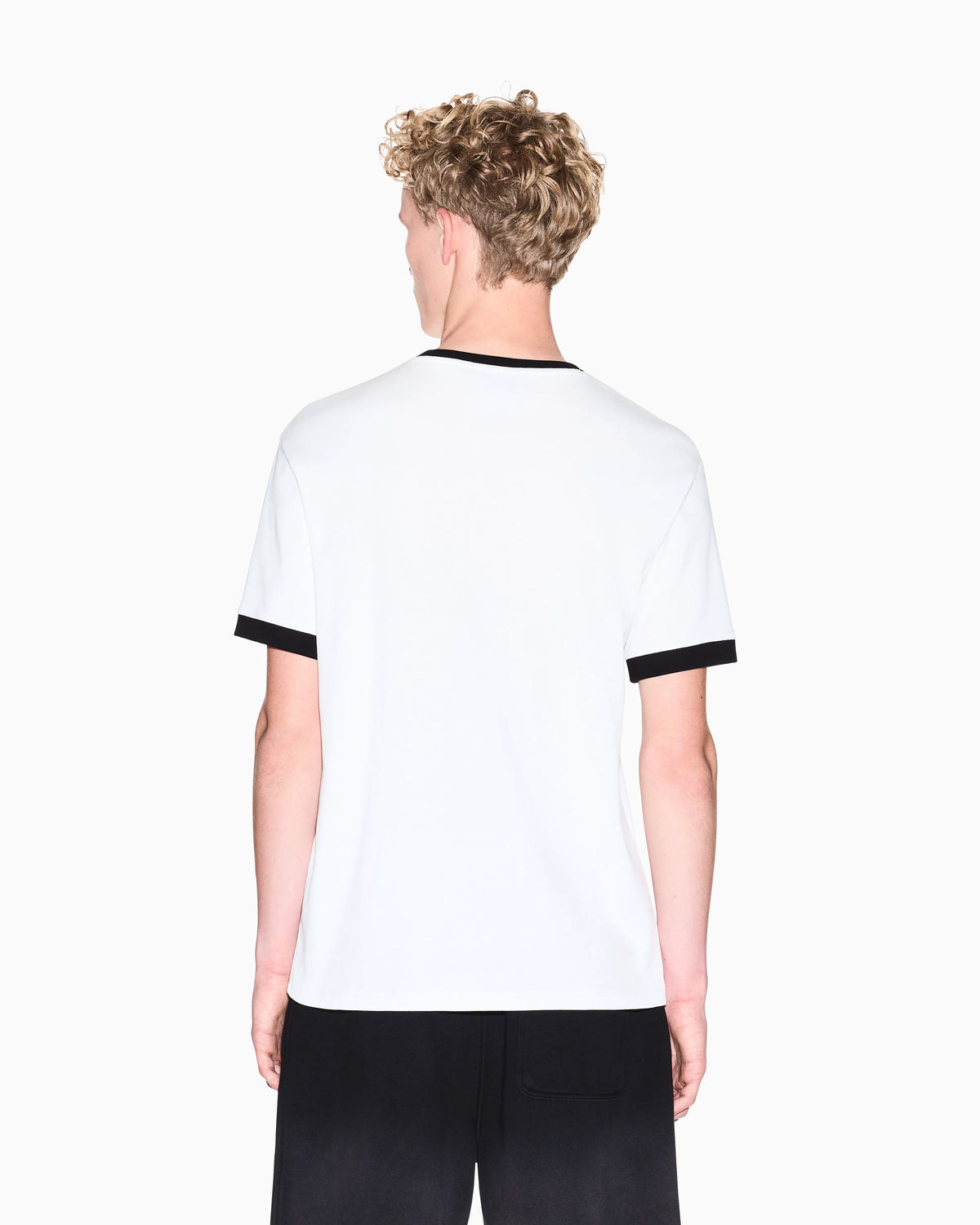 Slim-fit T-shirt in ribbed cotton