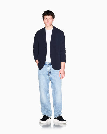 Structured Wool Blend Casual Jacket