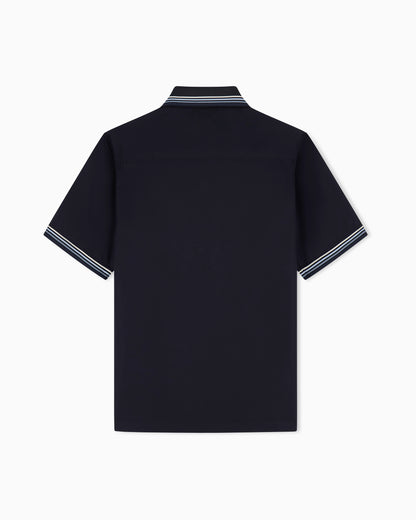 Casual Shirt in Cotton Twill with Delicate Texture