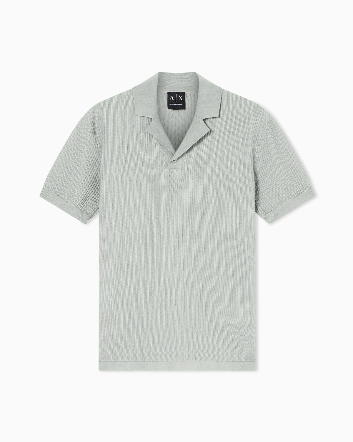 Knitted Polo Shirt with Lapel Collar