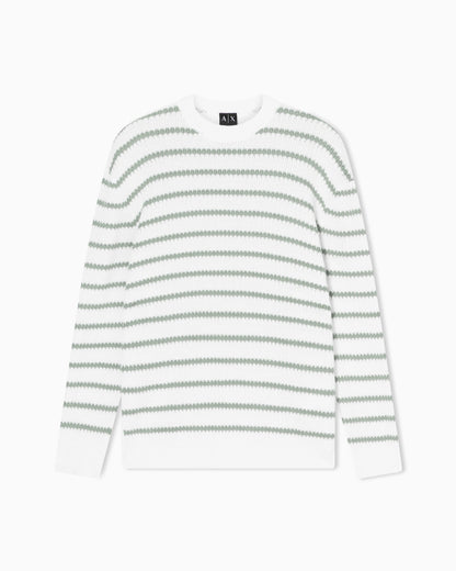 Colorful Striped Crew Neck Sweater