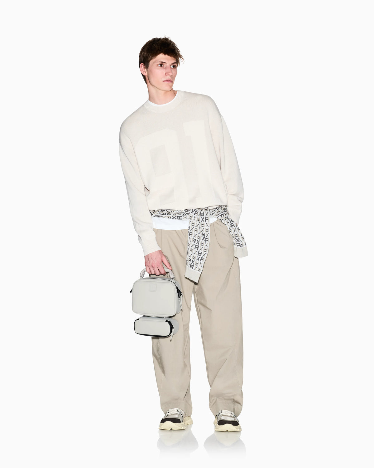 Ribbed Crew Neck Sweater