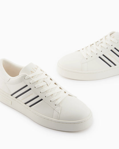 sneakers with webbing and rubber sole