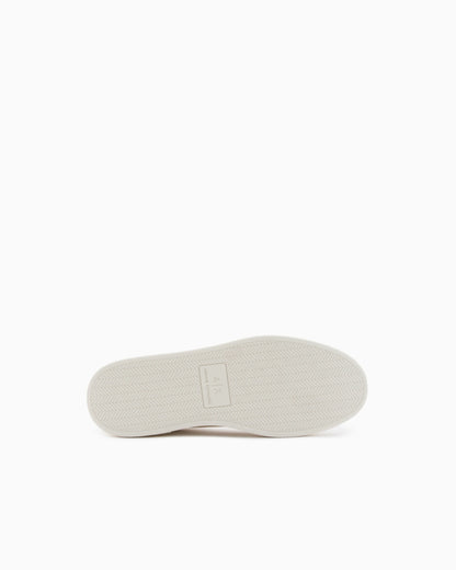 sneakers with webbing and rubber sole