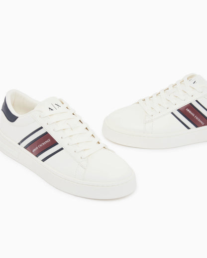 sneakers with webbing and rubber sole