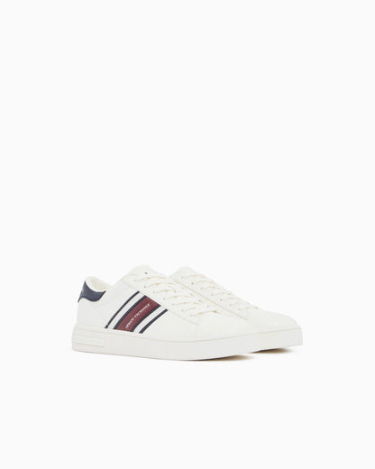 sneakers with webbing and rubber sole