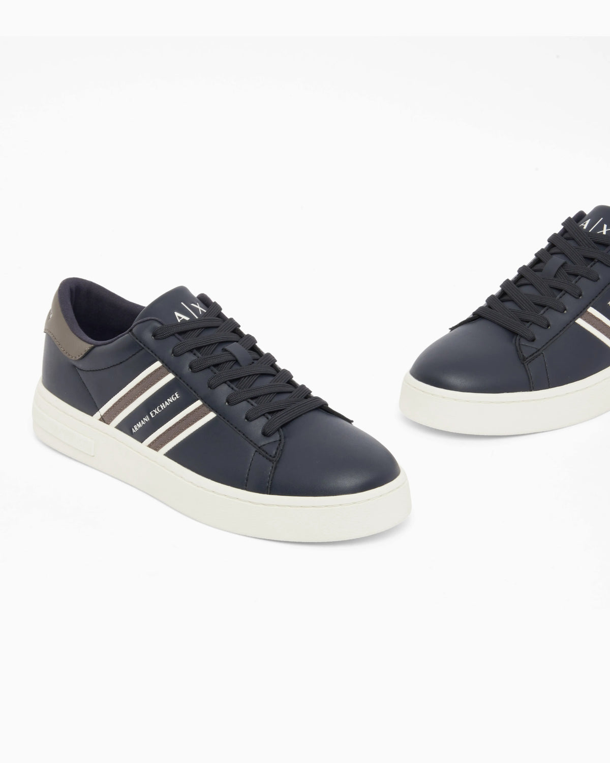 sneakers with webbing and rubber sole