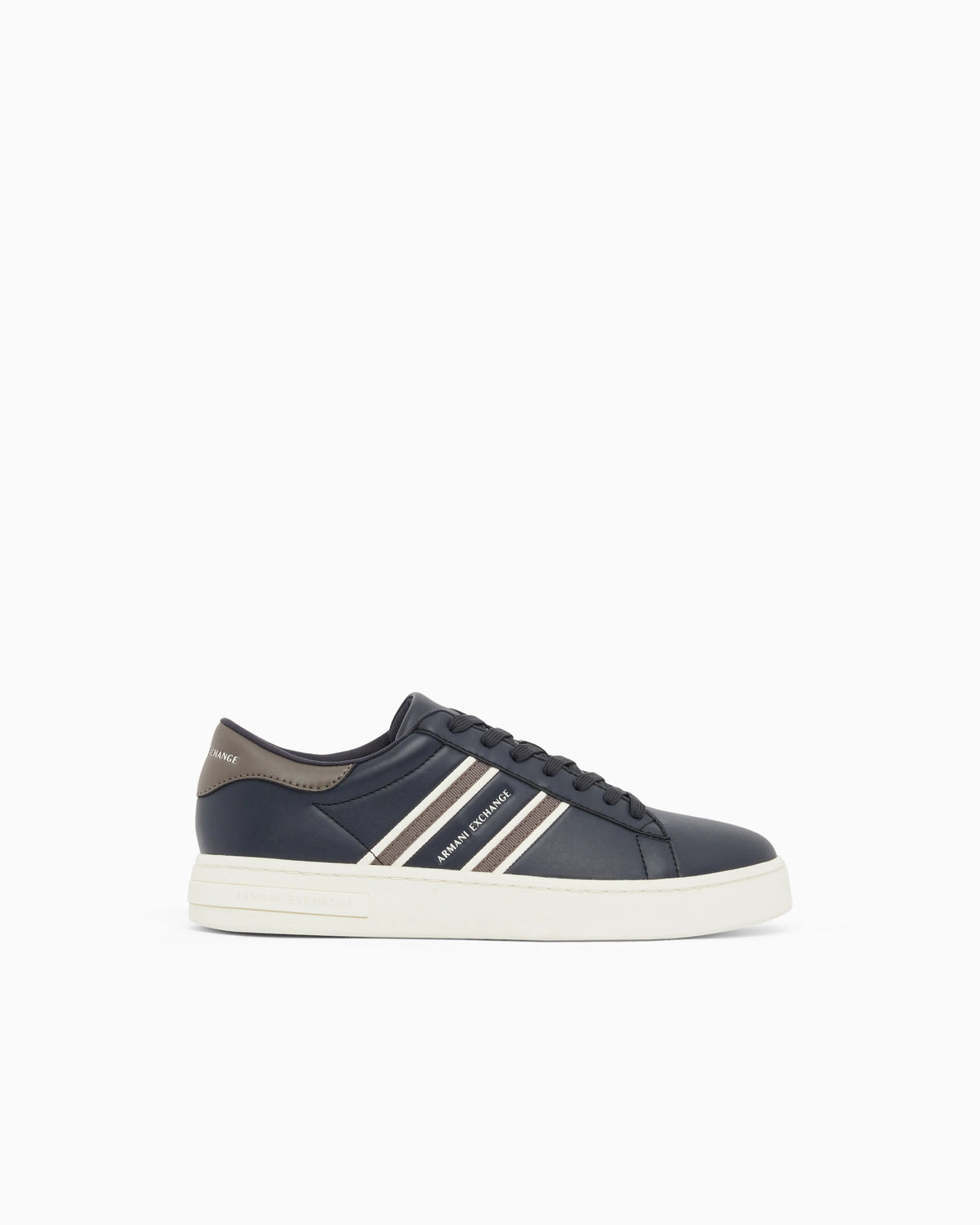 sneakers with webbing and rubber sole