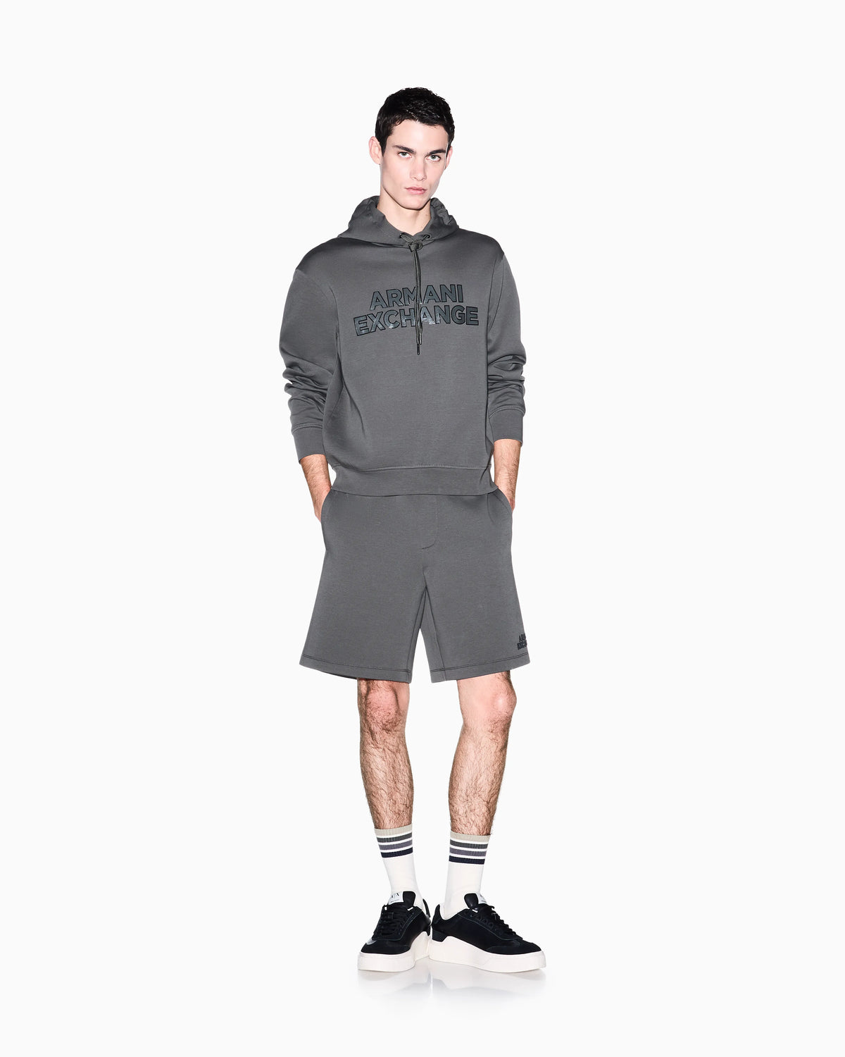 Hoodie in technical fabric