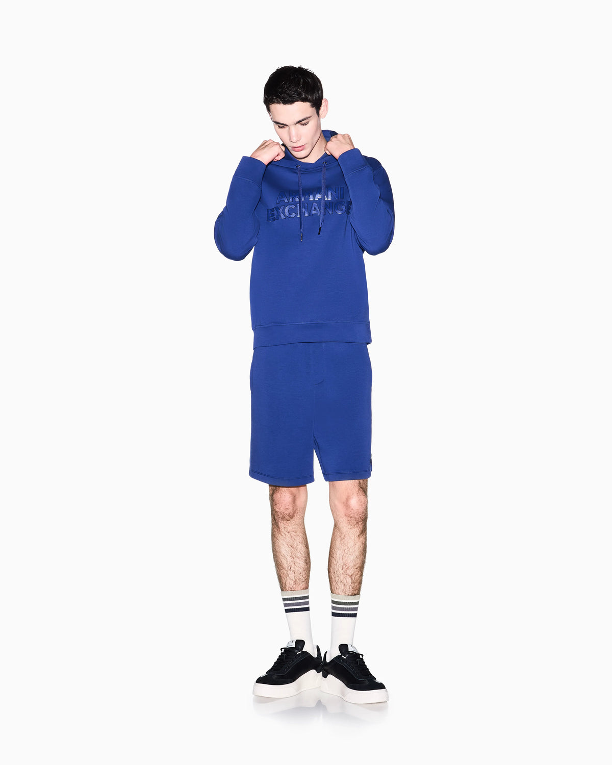Hoodie in technical fabric
