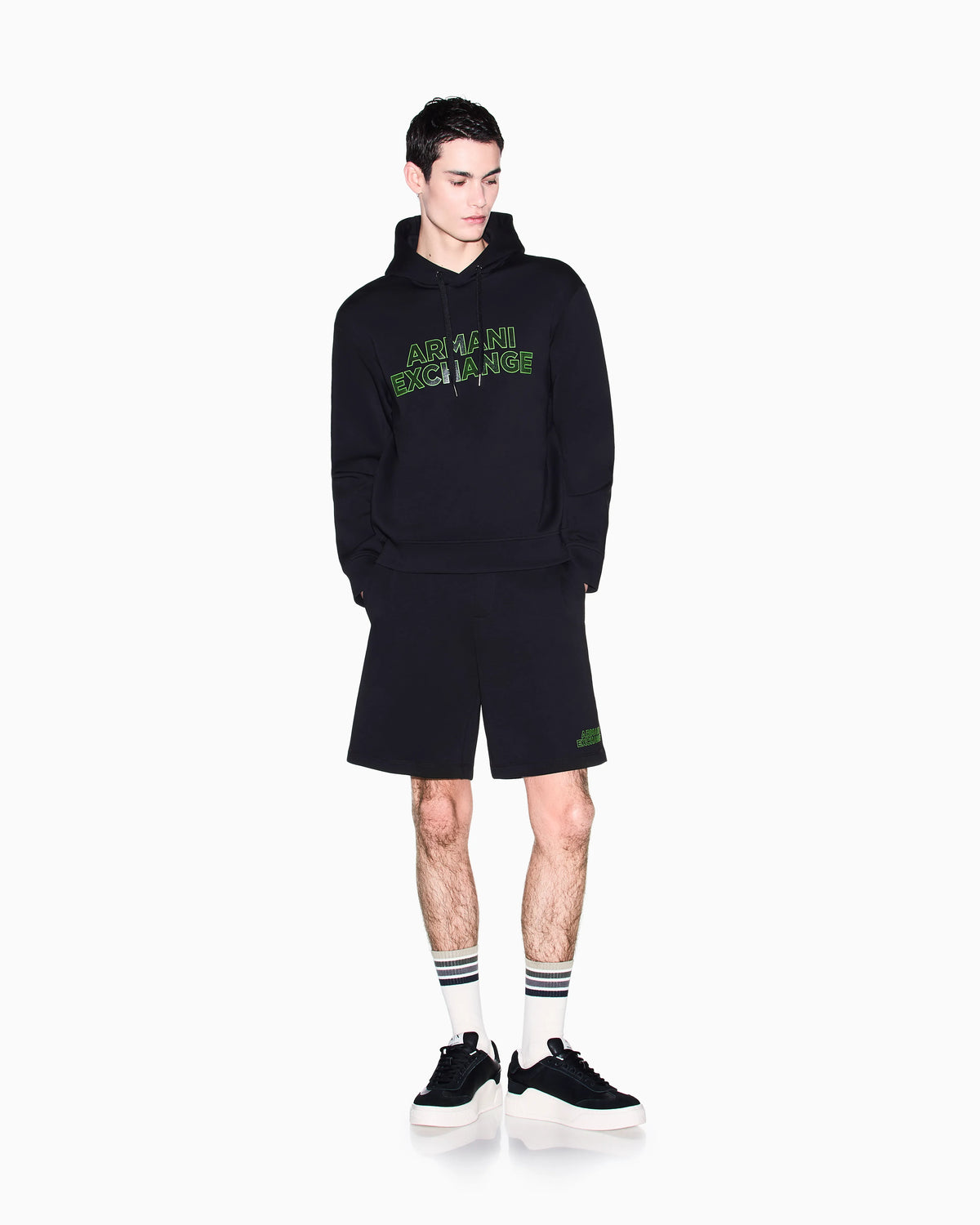 Hoodie in technical fabric